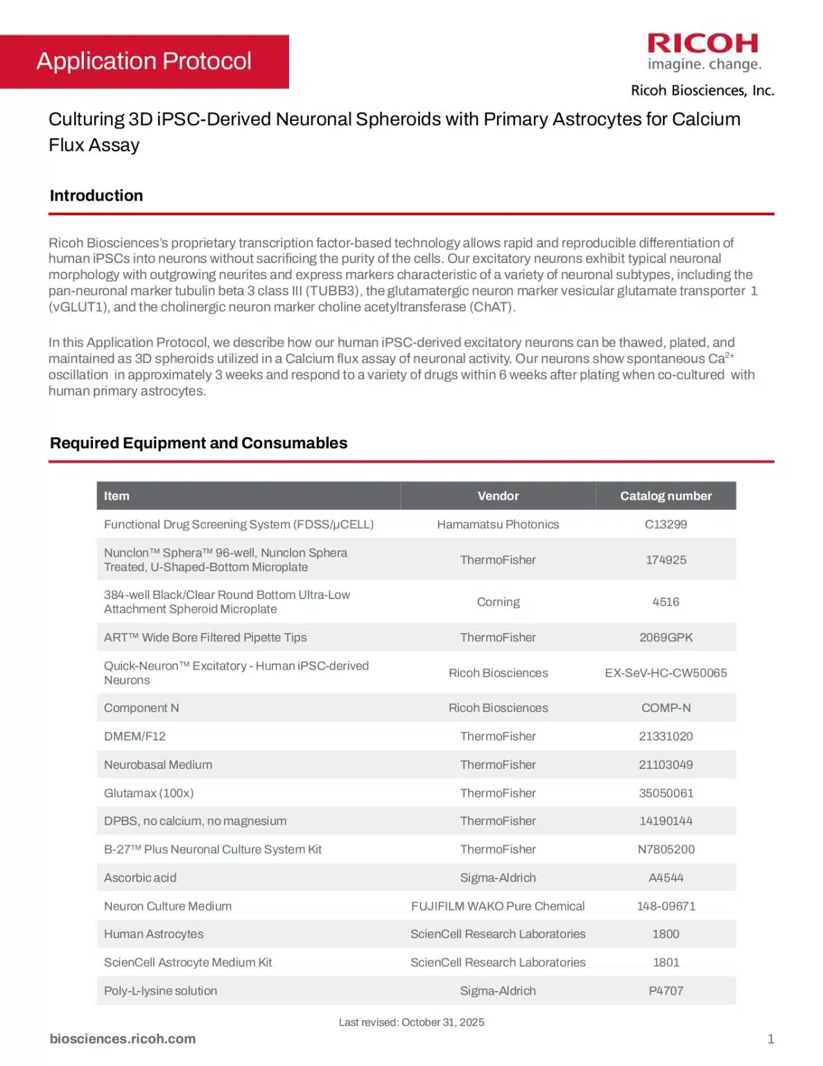 Culturing 3D iPSC-Derived Neuronal Spheroids with Primary Astrocytes for Calcium Flux Assay
